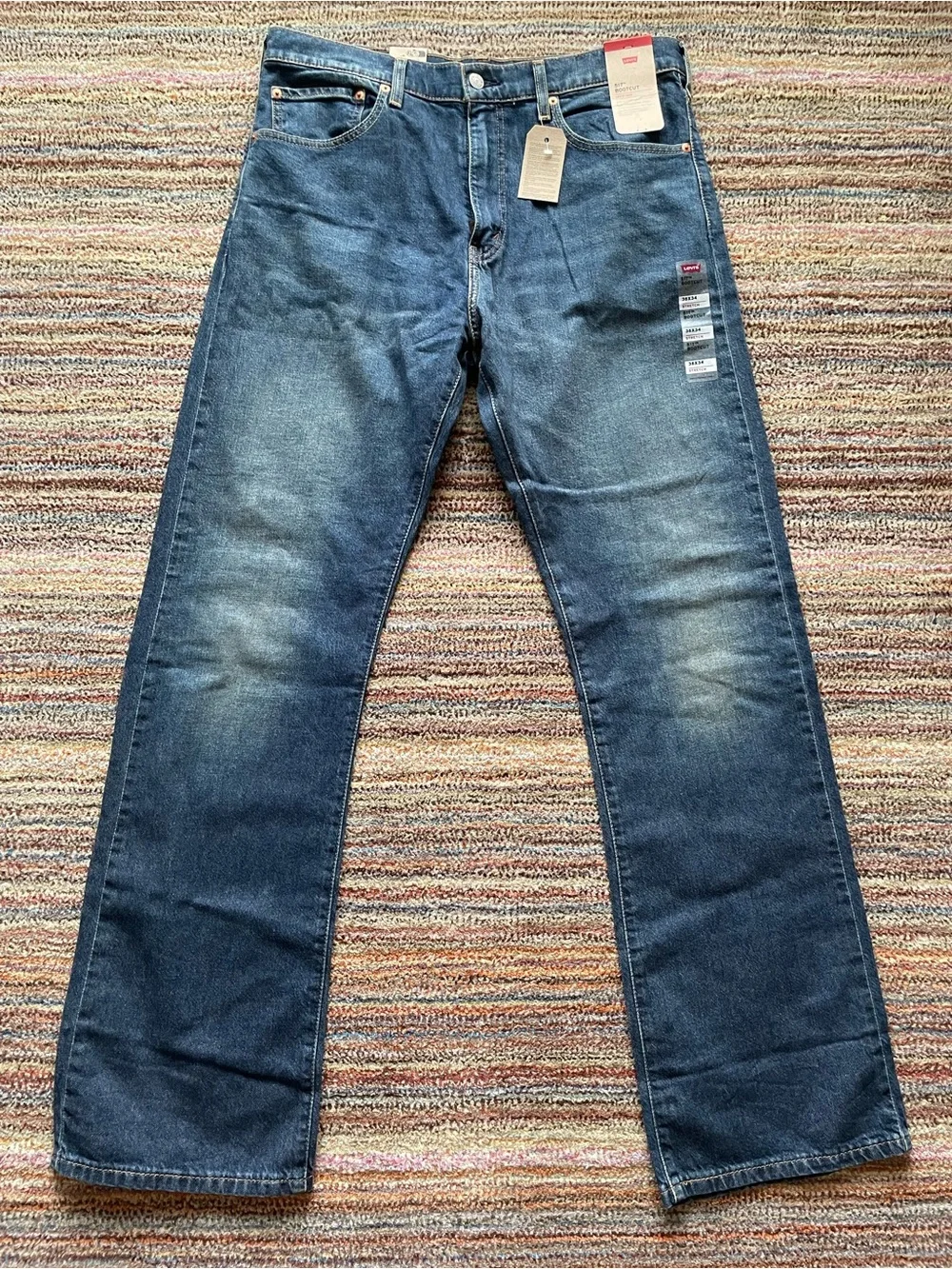 Levi's 517 Bootcut Men's Jeans in Medium Blue Denim 36x34 NWT